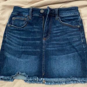 american eagle jean skirt